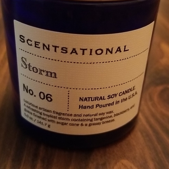 Scentsational Accents Brand New Scentsational Storm No6 Candle